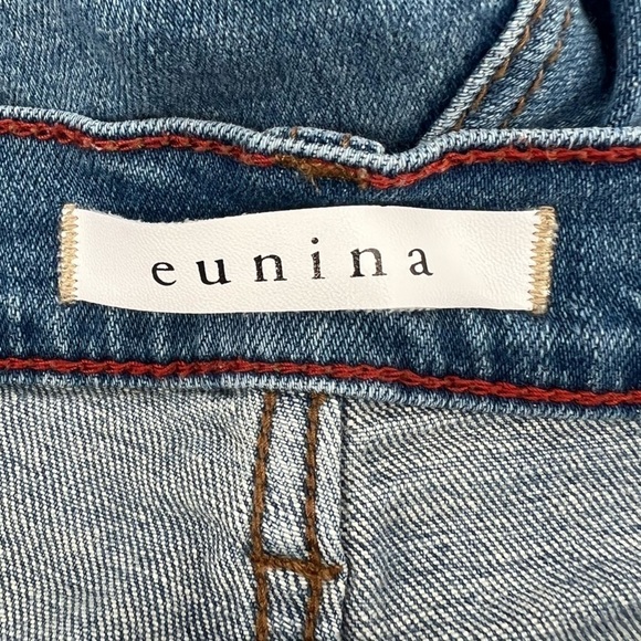 eunina Frankie Low Rise Girlfriend Distressed Jeans Size 7 Women’s - Picture 2 of 7